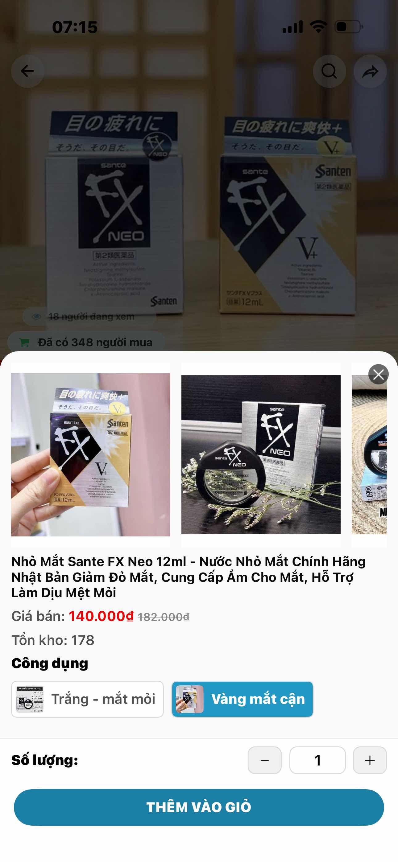 Nhỏ Mắt Sante FX Neo 12ml - Nước Nhỏ Mắt Chính Hãng Nhật Bản Giảm Đỏ Mắt, Cung Cấp Ẩm Cho Mắt, Hỗ Trợ Làm Dịu Mệt Mỏi