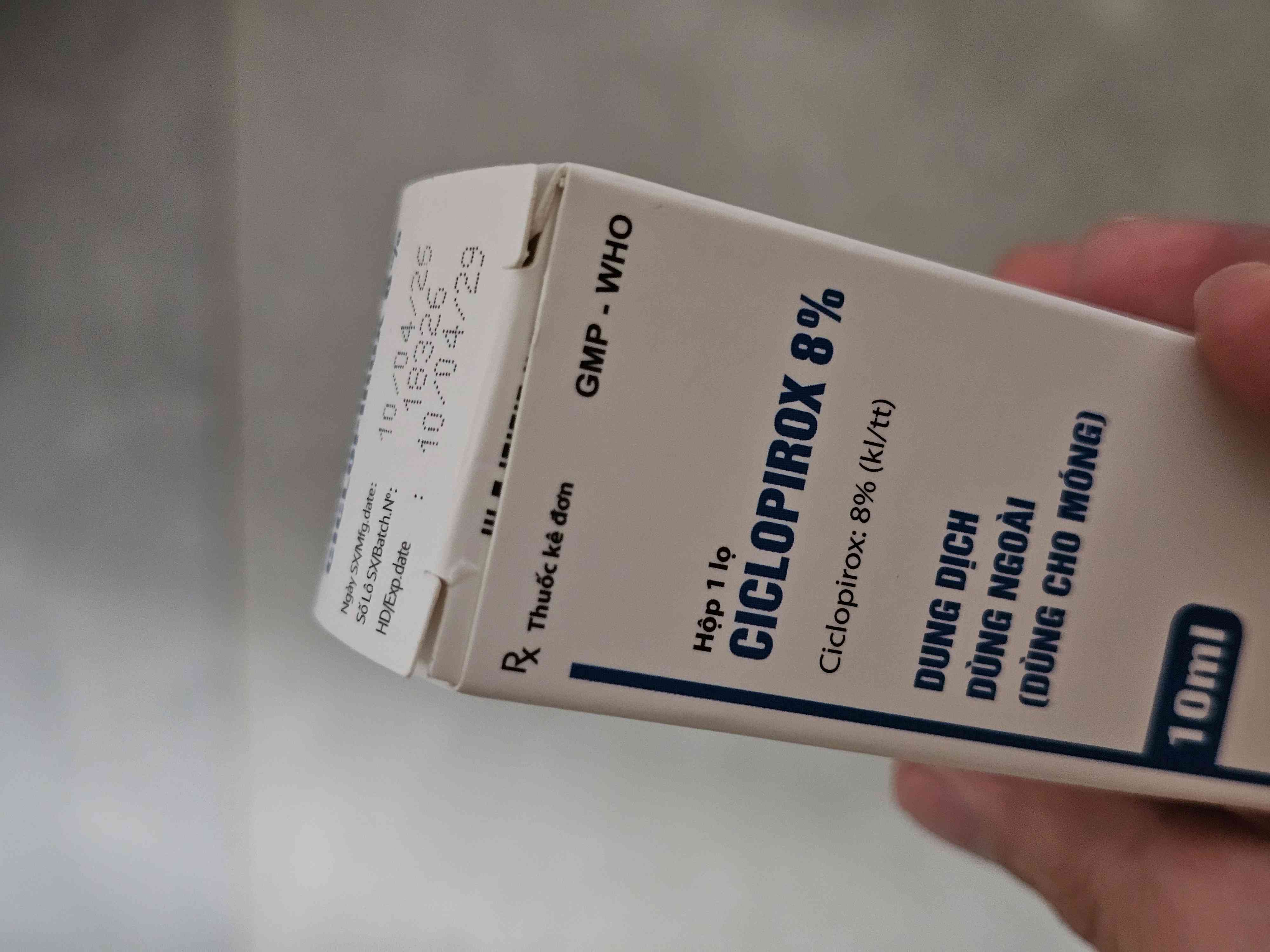 Dung Dịch Chấm Nấm Móng Ciclopirox 8% - Giải Pháp Hiệu Quả Ngăn Ngừa Nấm Móng Cho Chân Và Tay, Dưỡng Ẩm & Tái Tạo Móng Khỏe Mạnh