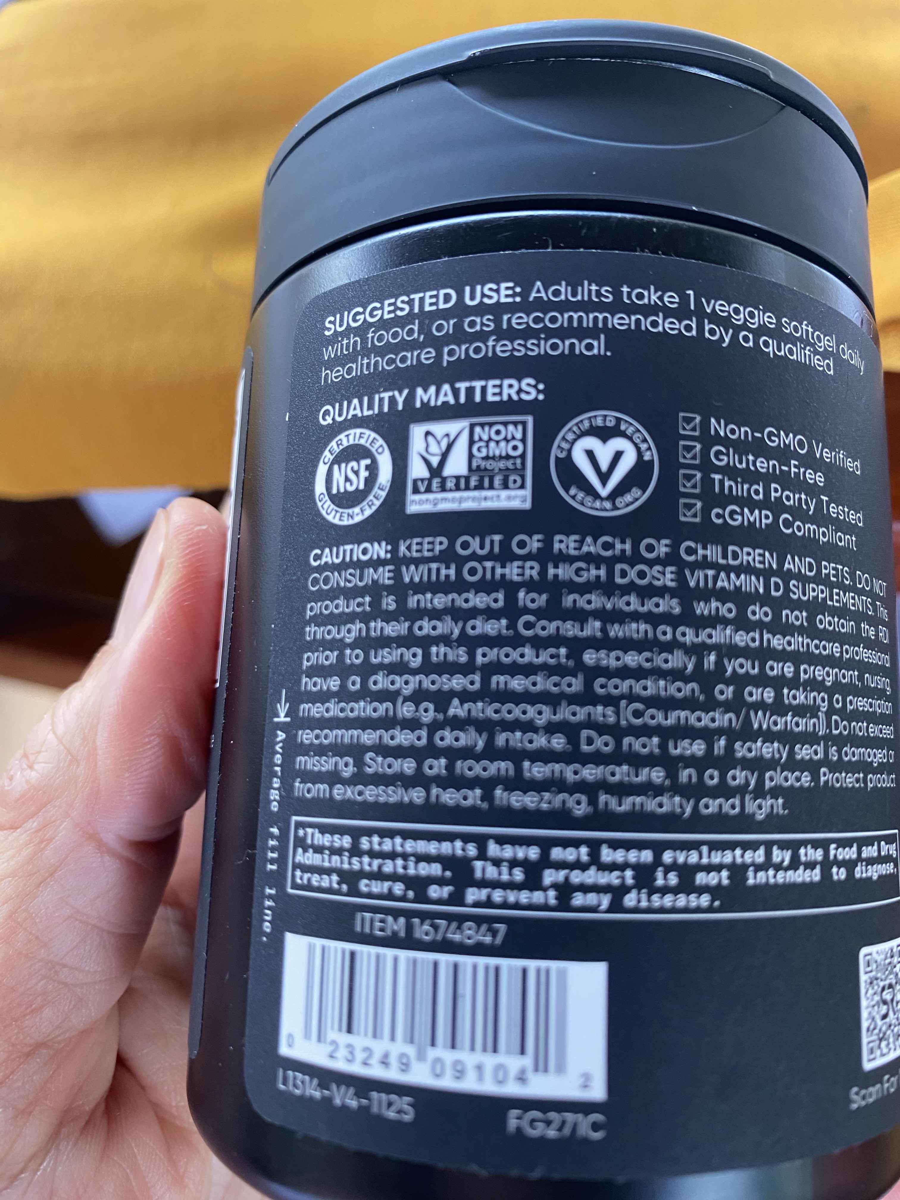 Viên Hỗ Trợ Xương Khớp Vitamin D3 + K2 Sports Research 160 Viên - Tăng Cường Hấp Thụ Canxi và Duy Trì Sức Khỏe Xương Răng