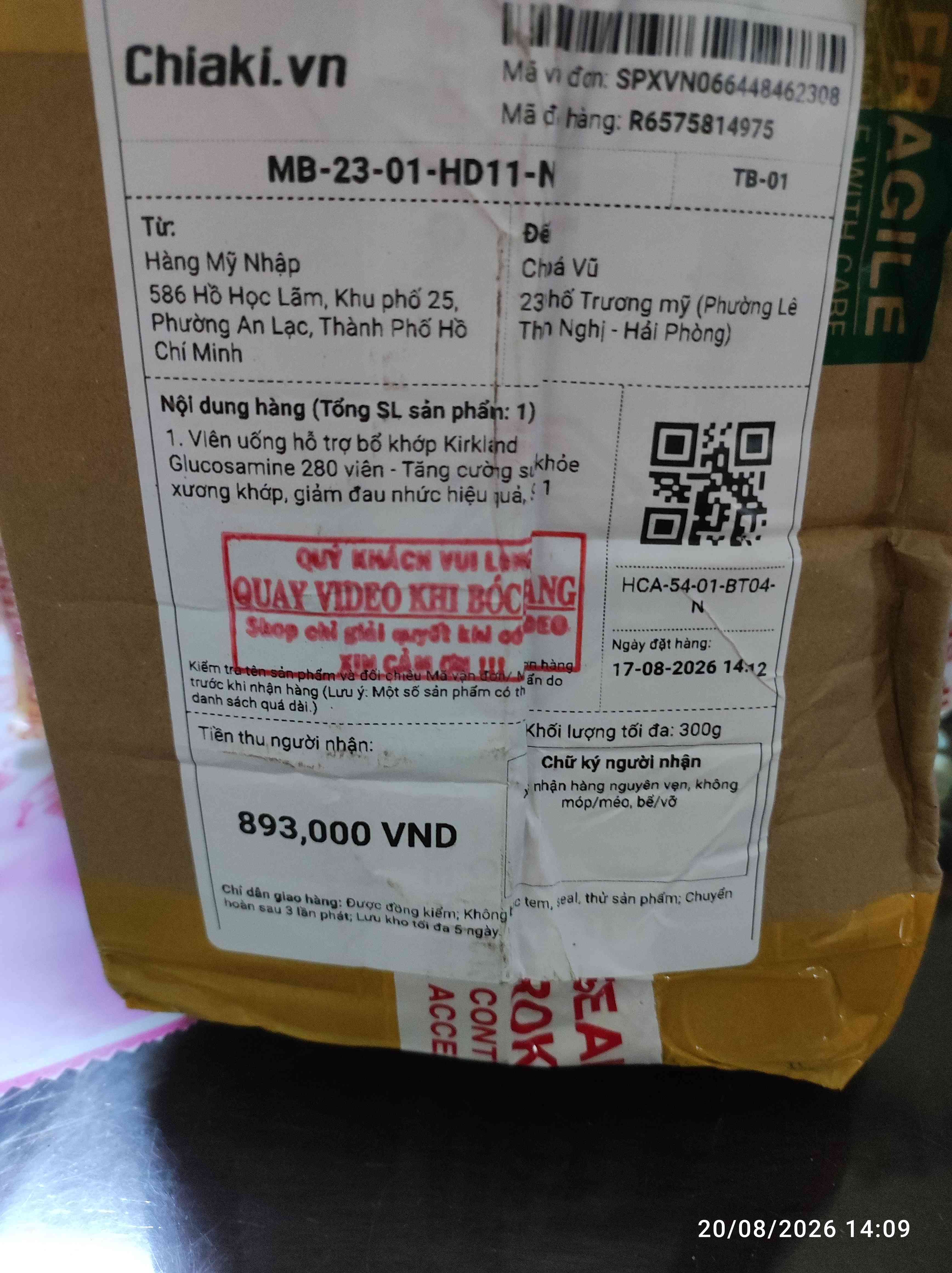 Viên uống hỗ trợ bổ khớp Kirkland Glucosamine 280 viên - Tăng cường sức khỏe xương khớp, giảm đau nhức hiệu quả