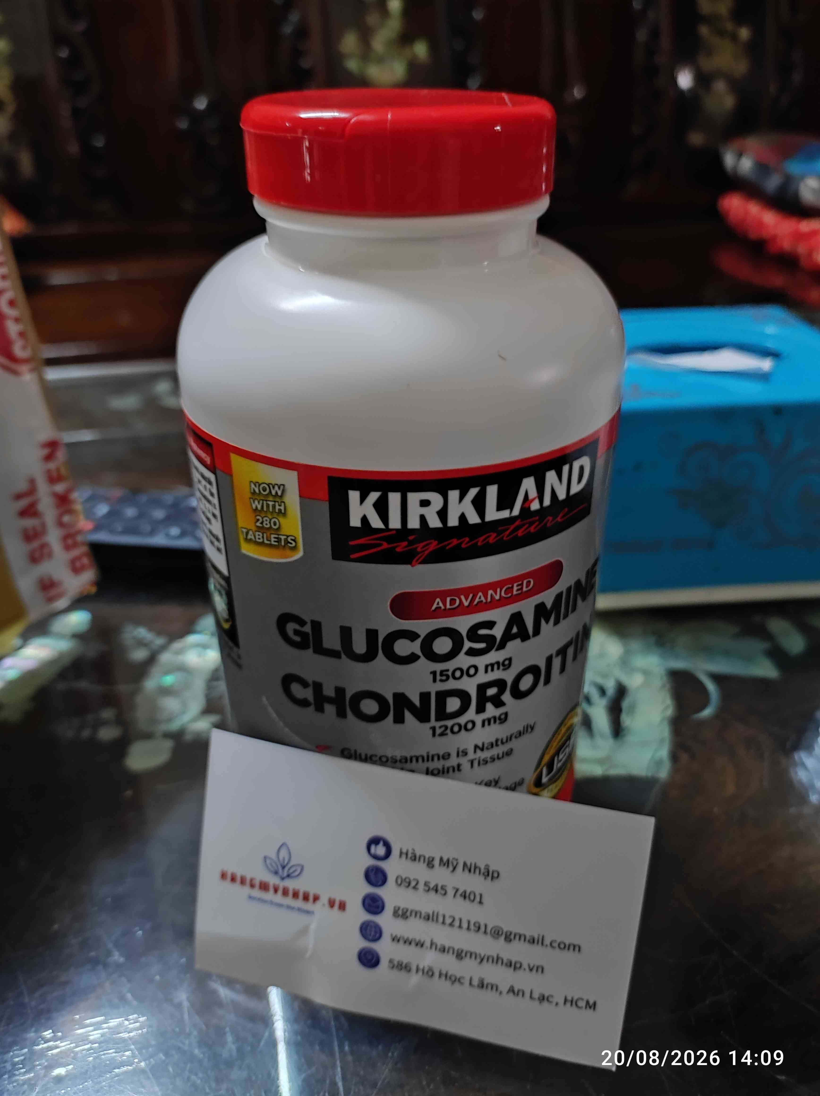 Viên uống hỗ trợ bổ khớp Kirkland Glucosamine 280 viên - Tăng cường sức khỏe xương khớp, giảm đau nhức hiệu quả