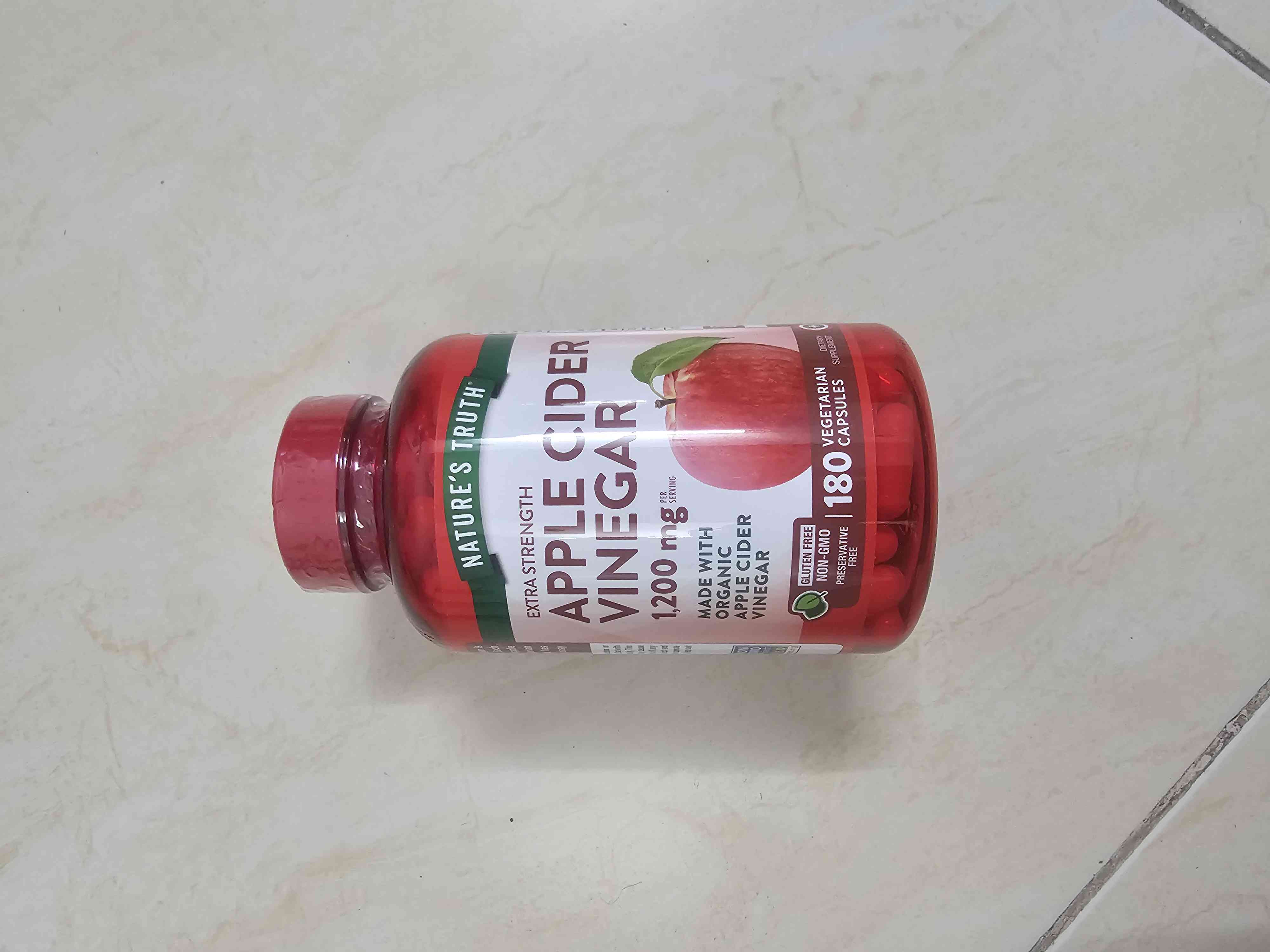 Viên giấm táo hữu cơ Nature’s Truth 1200mg 180 viên - Hỗ trợ giảm cân, tăng cường trao đổi chất và duy trì vóc dáng thon gọn