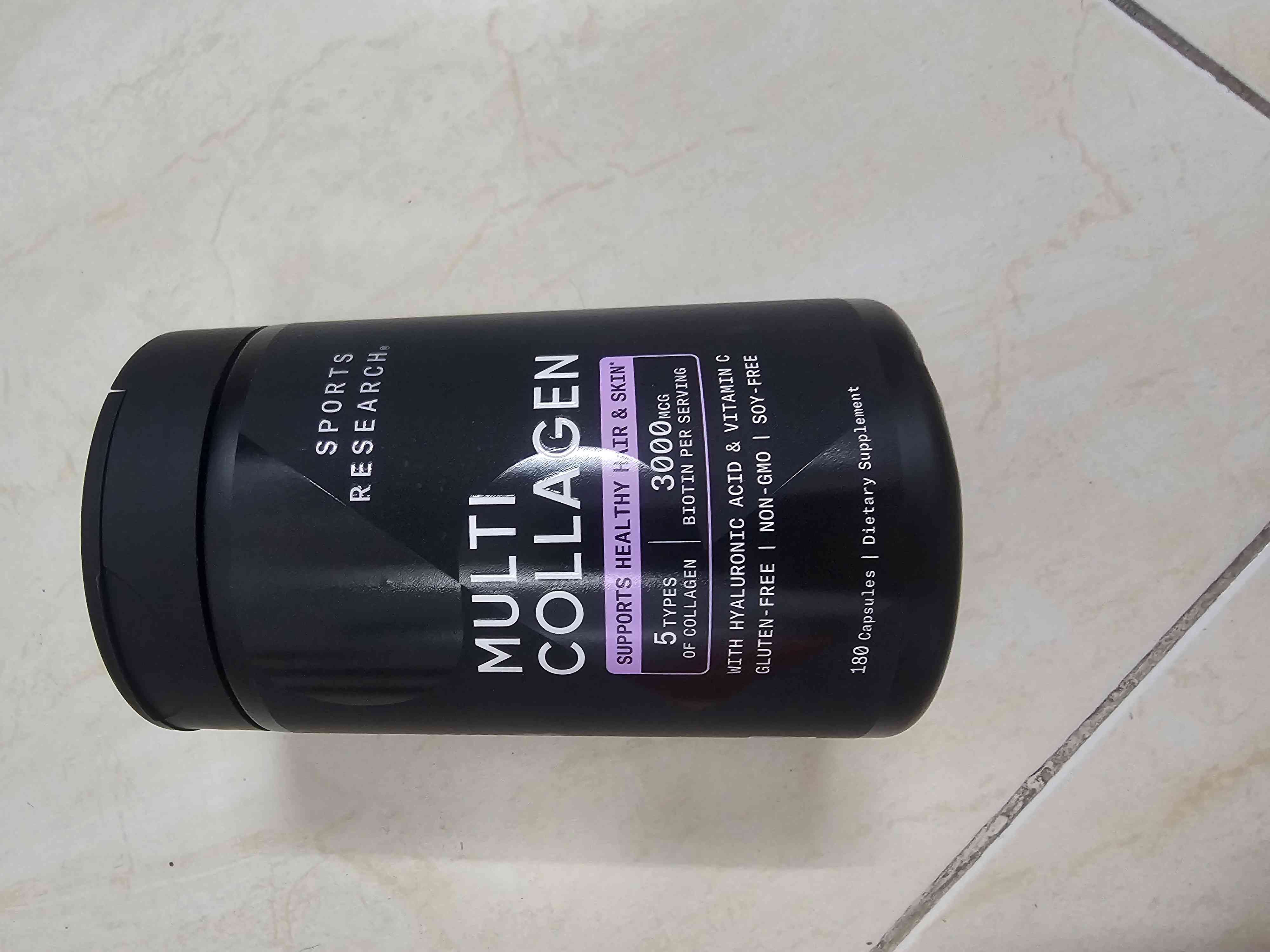 Viên Uống Bổ Sung Collagen Sports Research Multi Collagen 180 Viên - Tăng Cường Da, Tóc, Móng Khỏe Mạnh Từ Trong Ra Ngoài