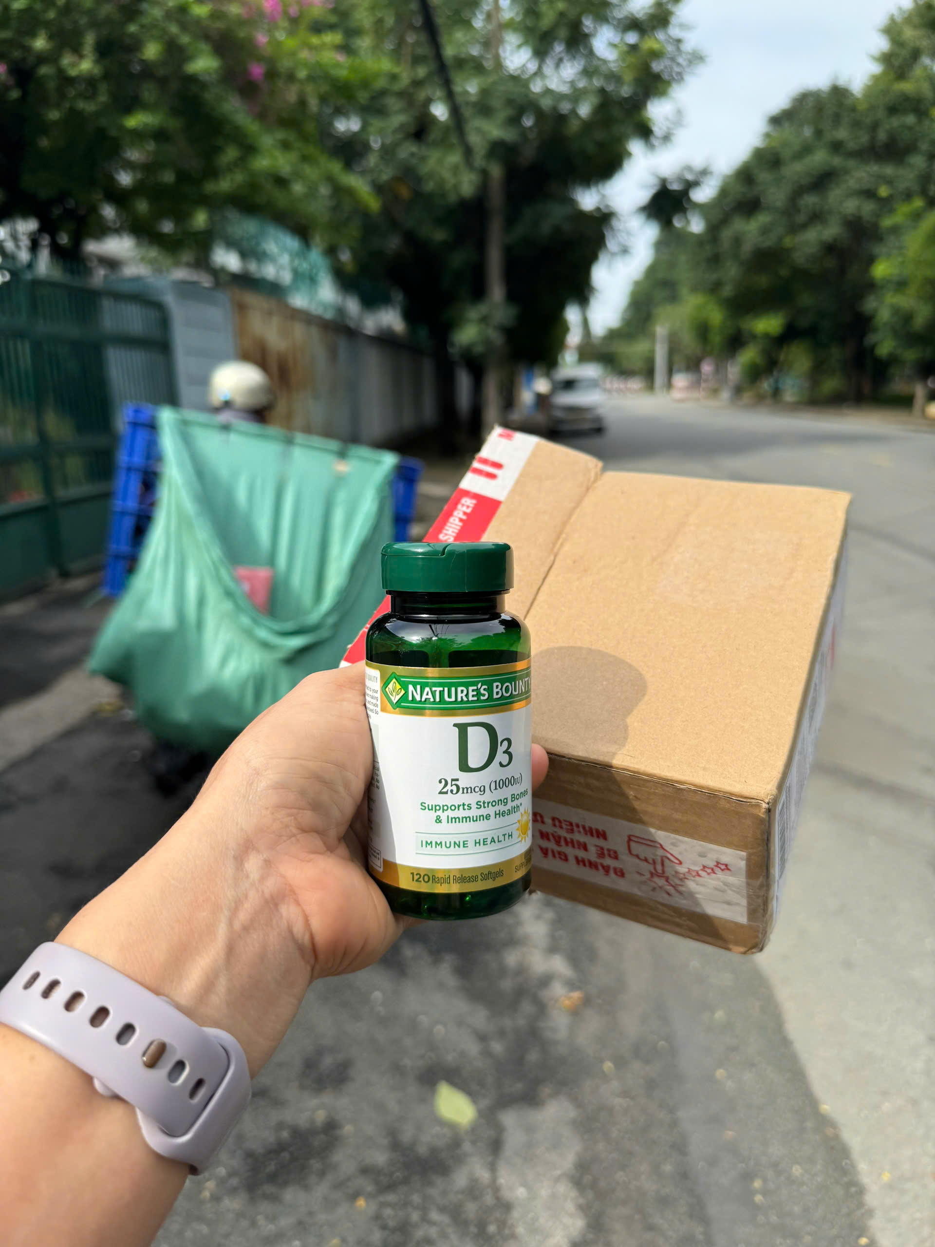 Viên uống Nature's Bounty D3 25/125 mcg (1000/5000 IU) |120 & 400 viên| Kiến tạo cấu trúc xương vững chắc & Kích hoạt các tế bào miễn dịch [S/P Chuẩn Mỹ]