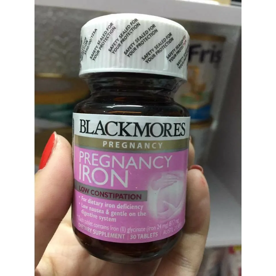 Viên Sắt Blackmores Pregnancy Iron 30 Viên - Bổ Sung Sắt Cho Bà Bầu, Không Gây Táo Bón, Hỗ Trợ Mẹ Và Thai Nhi Sức Khỏe Tốt Nhất