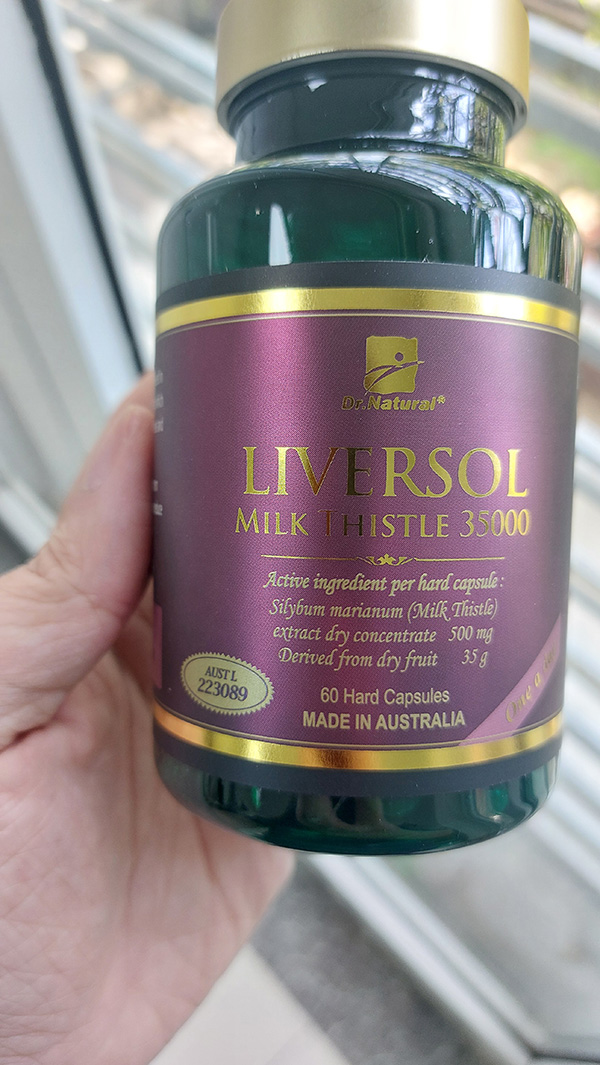 Viên Uống Giải Độc Gan Dr Natural LiverSol Milk Thistle 35000 - Hỗ Trợ Chức Năng Gan, Bảo Vệ Tế Bào Gan, Nhập Khẩu Úc
