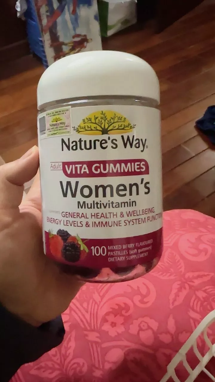 Vitamin Tổng Hợp Cho Nữ Nature's Way Adult Vita Gummies - Bổ Sung Vitamin, Tăng Cường Sức Khỏe, Tốt Cho Xương, Da, Tóc - 100 Viên