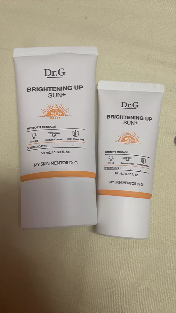Combo Kem Chống Nắng Dr.G Brightening Up Sun+ SPF50+ - Bảo Vệ Da, Dưỡng Sáng Tự Nhiên (50ml + 20ml)