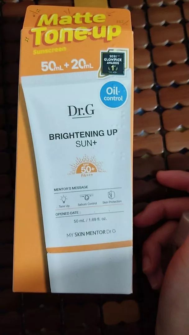 Combo Kem Chống Nắng Dr.G Brightening Up Sun+ SPF50+ - Bảo Vệ Da, Dưỡng Sáng Tự Nhiên (50ml + 20ml)