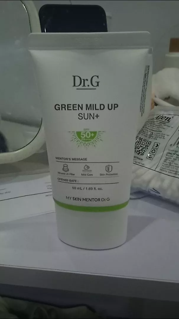 Kem Chống Nắng Vật Lý Dr.G Green Mild Up Sun+ SPF50+ - Bảo Vệ Da Hàng Ngày, Chất Dịu Nhẹ, Phù Hợp Mọi Loại Da
