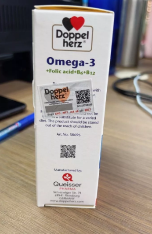 (Hàng nhập khẩu) Viên uống Doppelherz Omega-3 + Folic acid + B6 + B12 Đức