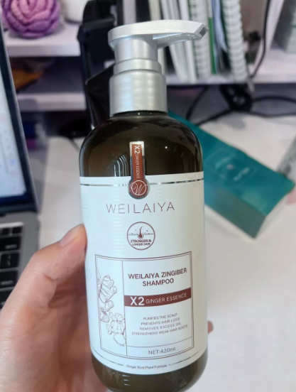 [Tặng sữa tắm] Cặp Dầu Gội Xả Gừng Weilaiya Luxury Nâu - Hỗ Trợ Trẻ Hóa Da Đầu, Dùng Cho Mọi Loại Tóc, Gàu và Xơ Cứng 420ml + 200ml