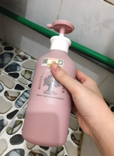 (Hàng nhập khẩu) Cặp dầu gội xả phục hồi Biotin & Collagen Essence Voudioty hồng