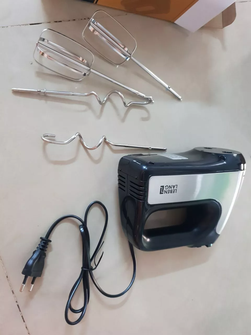Máy Đánh Trứng Cầm Tay Lebenlang LBL8908 400W - Hỗ Trợ 5 Tốc Độ, Dễ Sử Dụng Cho Người Làm Bánh Tại Nhà