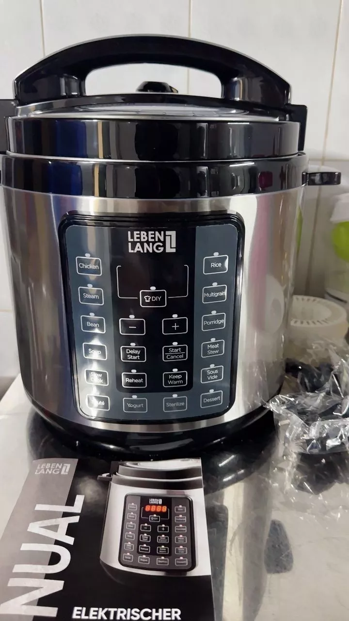 Nồi Áp Suất Điện Tử Đa Năng Lebenlang LBEE0908 - 1000W, Dung Tích 6L, Chế Độ Nấu Tự Động Tiết Kiệm Thời Gian, Công Nghệ Đức