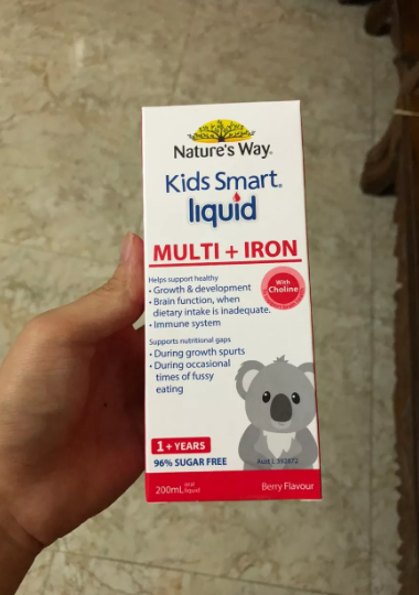 Siro Nature's Way Kids Smart Liquid Multi + Iron 200ml - Vitamin Tổng Hợp Tăng Cường Đề Kháng Cho Trẻ từ 1 Tuổi