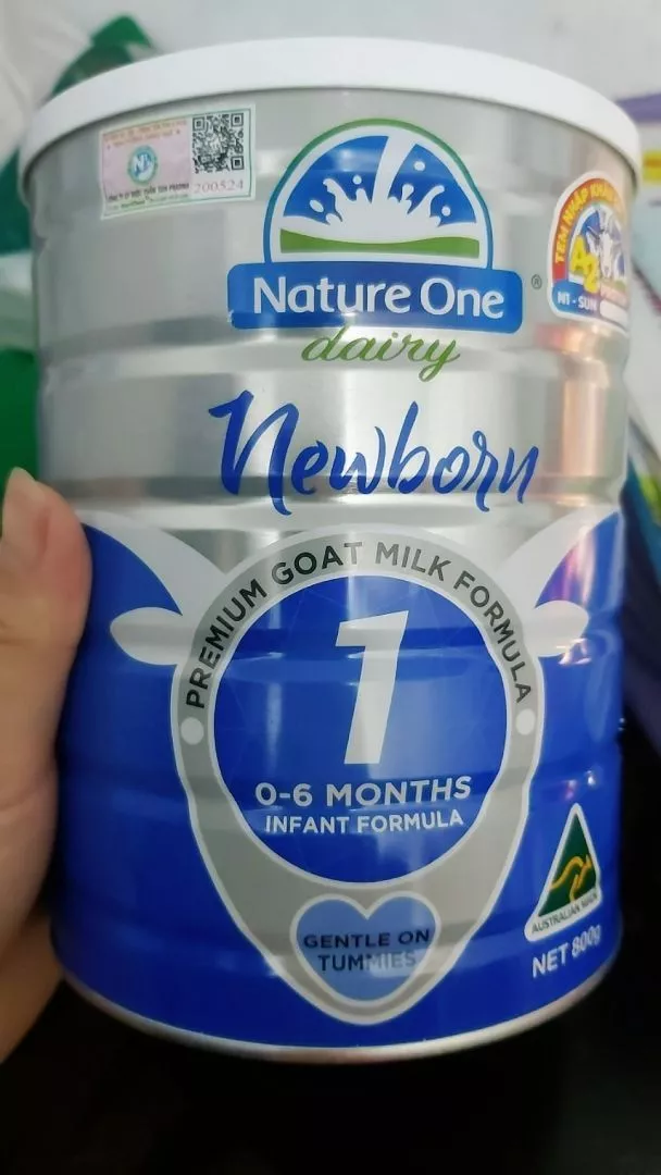 Sữa dê Nature One Dairy Goat 1 cho bé từ 0-6 tháng - Dinh dưỡng tự nhiên, hỗ trợ tiêu hóa và tăng cường miễn dịch, 800g