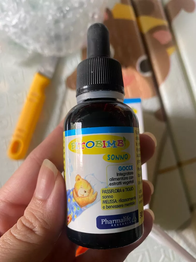 Siro hỗ trợ ngủ ngon cho bé Fitobimbi Sonno - Chiết xuất thảo dược tự nhiên, giảm khó ngủ và căng thẳng, dung tích 30ml