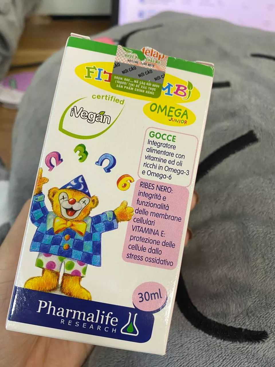 Siro Fitobimbi Omega Junior - Hỗ Trợ Phát Triển Não Bộ và Thị Lực Cho Bé - Omega-3, Omega-6 Từ Thực Vật, Dạng Nhỏ Giọt 30ml