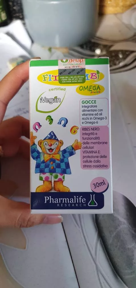 Siro Fitobimbi Omega Junior - Hỗ Trợ Phát Triển Não Bộ và Thị Lực Cho Bé - Omega-3, Omega-6 Từ Thực Vật, Dạng Nhỏ Giọt 30ml
