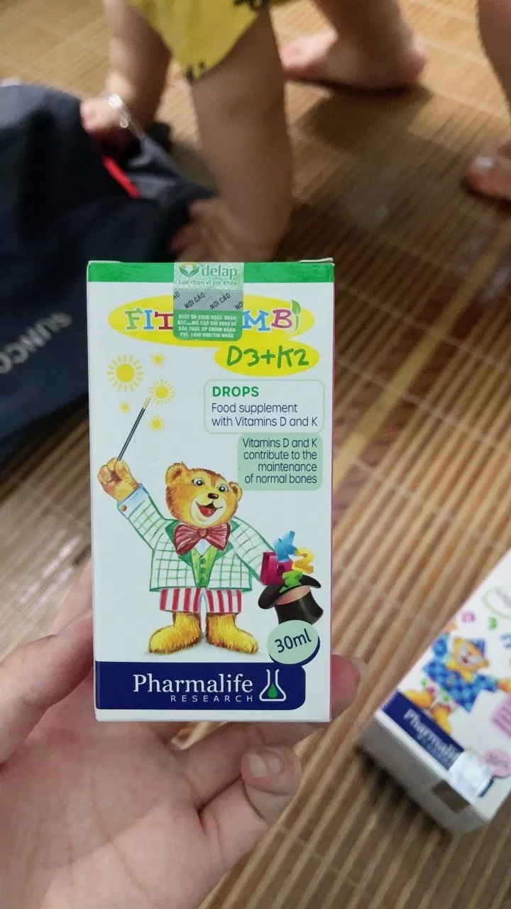 Siro Fitobimbi D3 + K2 cho bé - Bổ sung Vitamin D3 và K2 hỗ trợ phát triển xương và răng chắc khỏe, phòng ngừa còi xương, 30ml