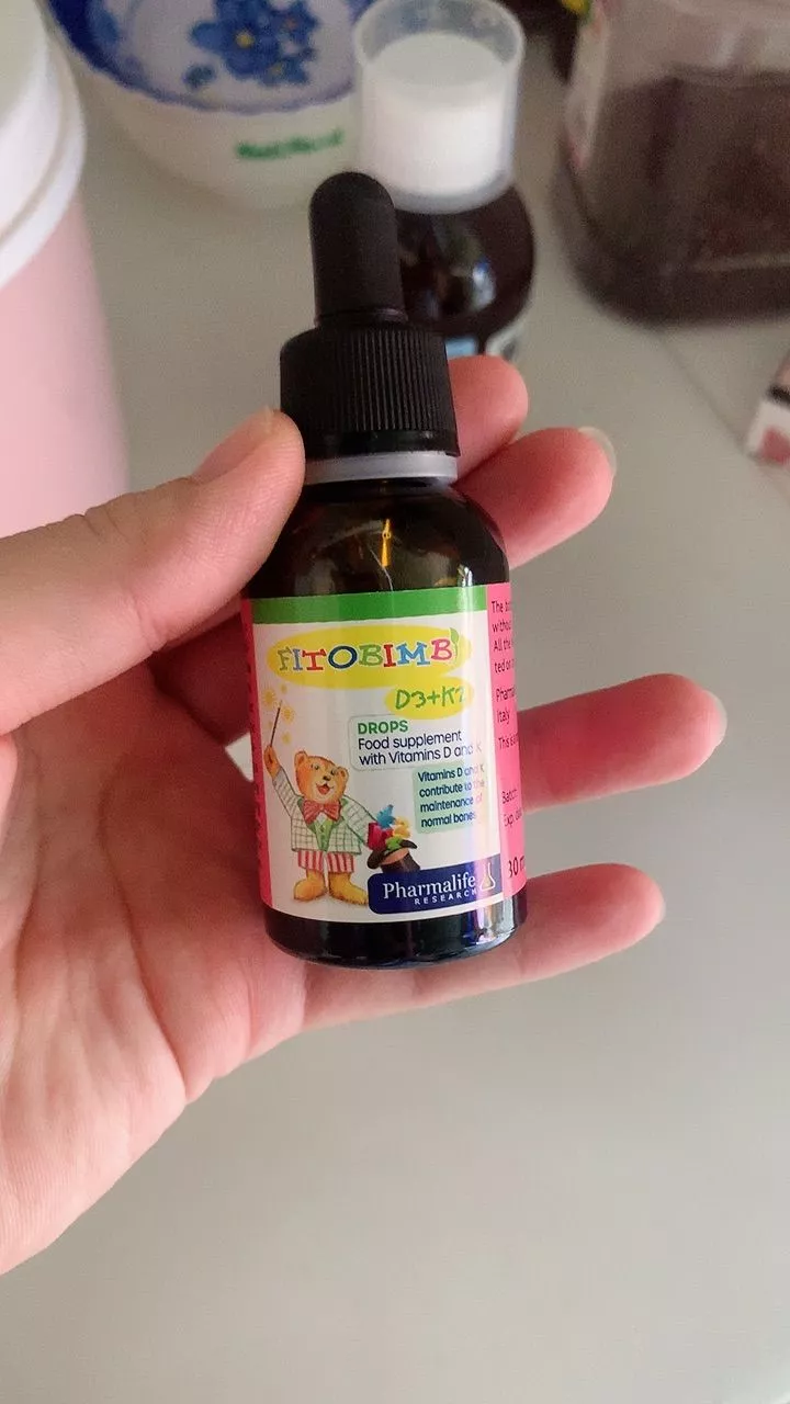 Siro Fitobimbi D3 + K2 cho bé - Bổ sung Vitamin D3 và K2 hỗ trợ phát triển xương và răng chắc khỏe, phòng ngừa còi xương, 30ml