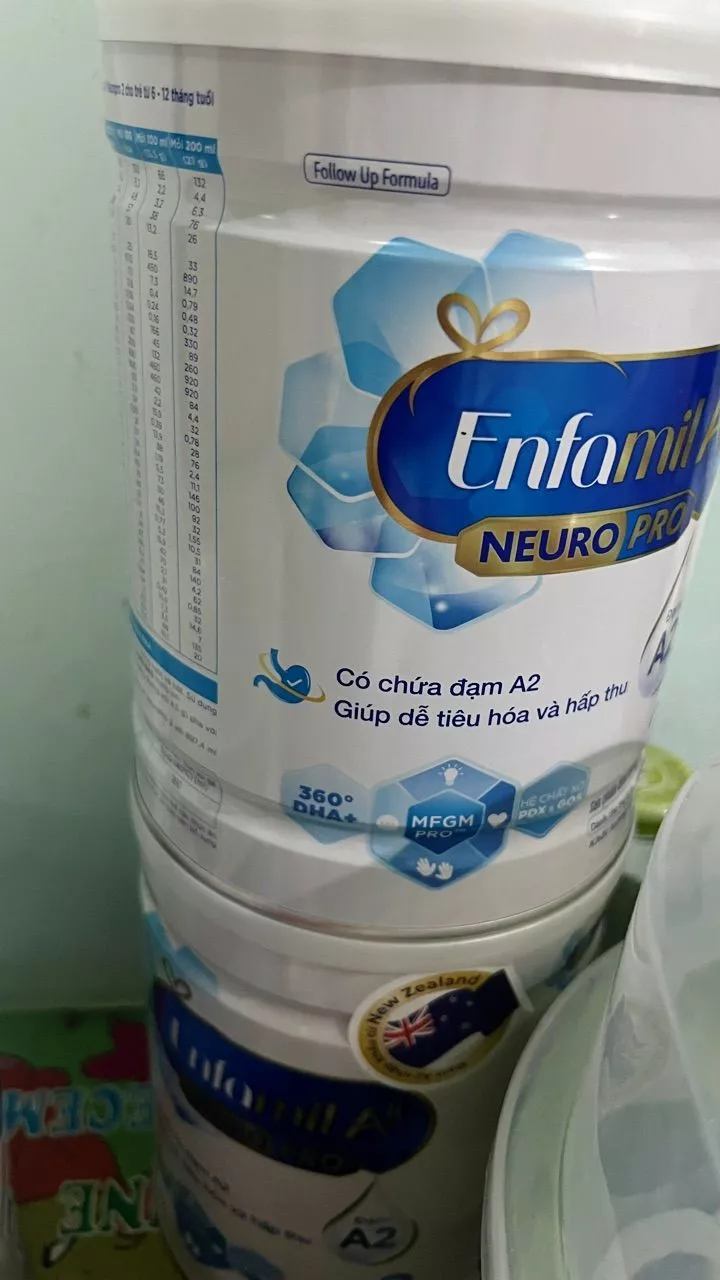 Sữa Enfamil A2 Neuropro 2 (800g) Dành Cho Trẻ 6-12 Tháng - Công Thức Đạm A2 Dễ Tiêu Hóa Và Hấp Thụ, Hỗ Trợ Phát Triển Trí Não