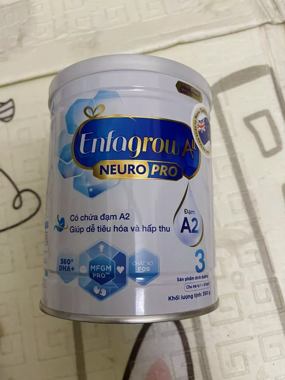 Sữa Enfagrow A2 Neuropro 3 - Bột sữa dinh dưỡng cho trẻ từ 1-6 tuổi, hỗ trợ phát triển trí não và miễn dịch, hương vị thanh nhẹ dễ uống
