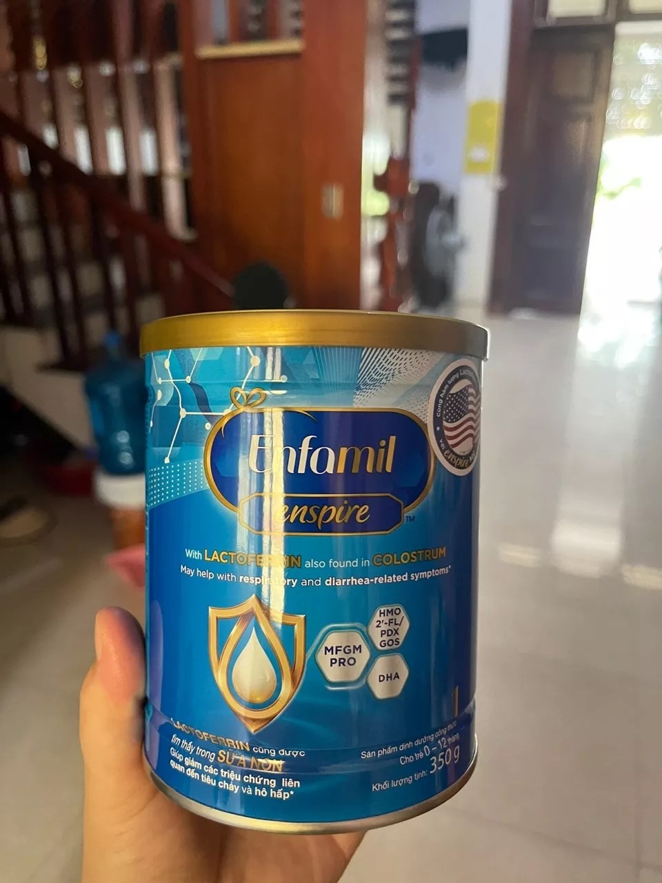 Sữa Enfamil Enspire 1 cho bé 0-12 tháng - Bổ sung Lactoferrin, DHA, HMO 2'-FL, GOS giúp tăng cường sức đề kháng và phát triển trí não