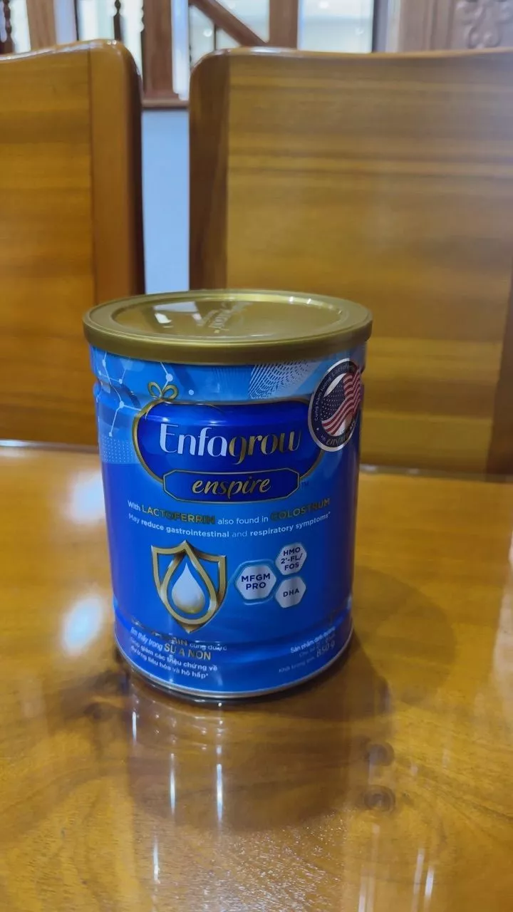 Sữa Enfagrow Enspire số 3 cho bé từ 2-6 tuổi - Hỗ trợ tiêu hóa, tăng cường trí não, bổ sung DHA & Lactoferrin - 850g