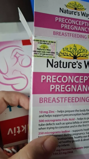 Vitamin cho Bà Bầu Nature's Way PreConception – Bổ Sung DHA, EPA, Vitamin và Khoáng Chất cho Thai Kỳ và Cho Con Bú – Hỗ Trợ Sức Khỏe Tổng Thể