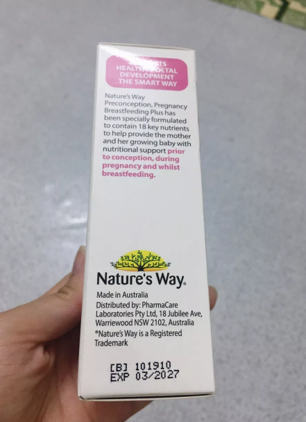 Vitamin cho Bà Bầu Nature's Way PreConception – Bổ Sung DHA, EPA, Vitamin và Khoáng Chất cho Thai Kỳ và Cho Con Bú – Hỗ Trợ Sức Khỏe Tổng Thể