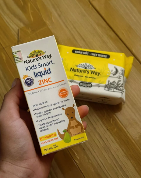 Nature's Way Kids Smart Liquid Zinc - Bổ sung kẽm cho bé từ 6 tháng tuổi, hỗ trợ đề kháng và kích thích cảm giác thèm ăn, 100ml
