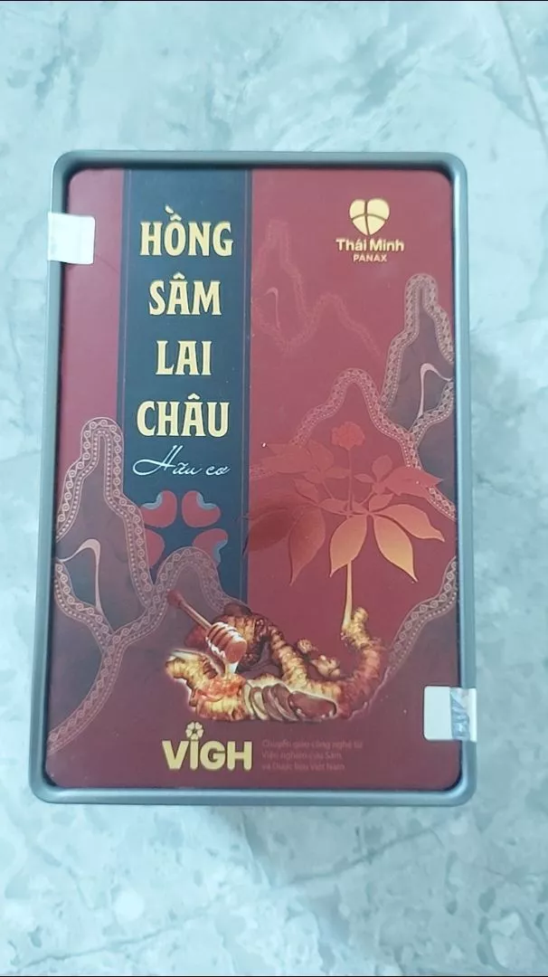 Hồng Sâm Lai Châu Hữu Cơ Thái Minh - Tăng Sinh Lực, Bồi Bổ Sức Khỏe, Hộp 14 Gói 2g/gói - Sản Phẩm Tự Nhiên Cho Người Mệt Mỏi