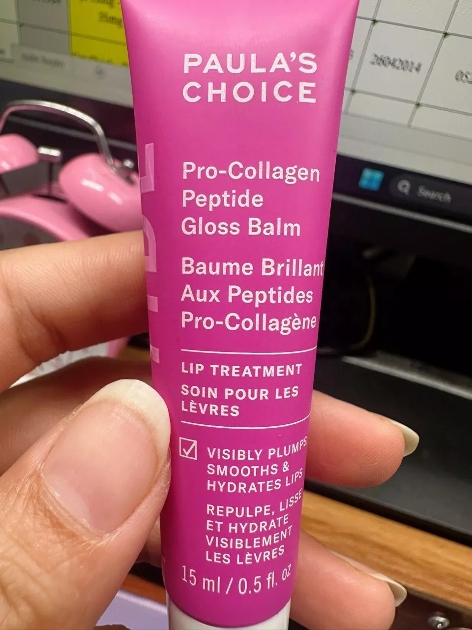 Son Dưỡng Paula’s Choice Pro-Collagen Peptide Gloss Balm - Dưỡng Ẩm Môi, Giảm Nếp Nhăn, Màu Hồng Phấn Tươi Tắn 15ml
