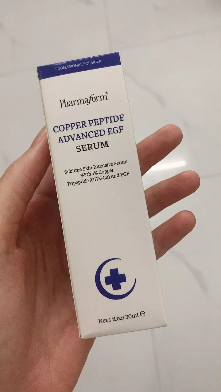 Serum Pharmaform Copper Peptide Advanced EGF 30ml - Hỗ trợ phục hồi da, tăng cường elastin, giảm nếp nhăn - Dưỡng da hiệu quả, an toàn.