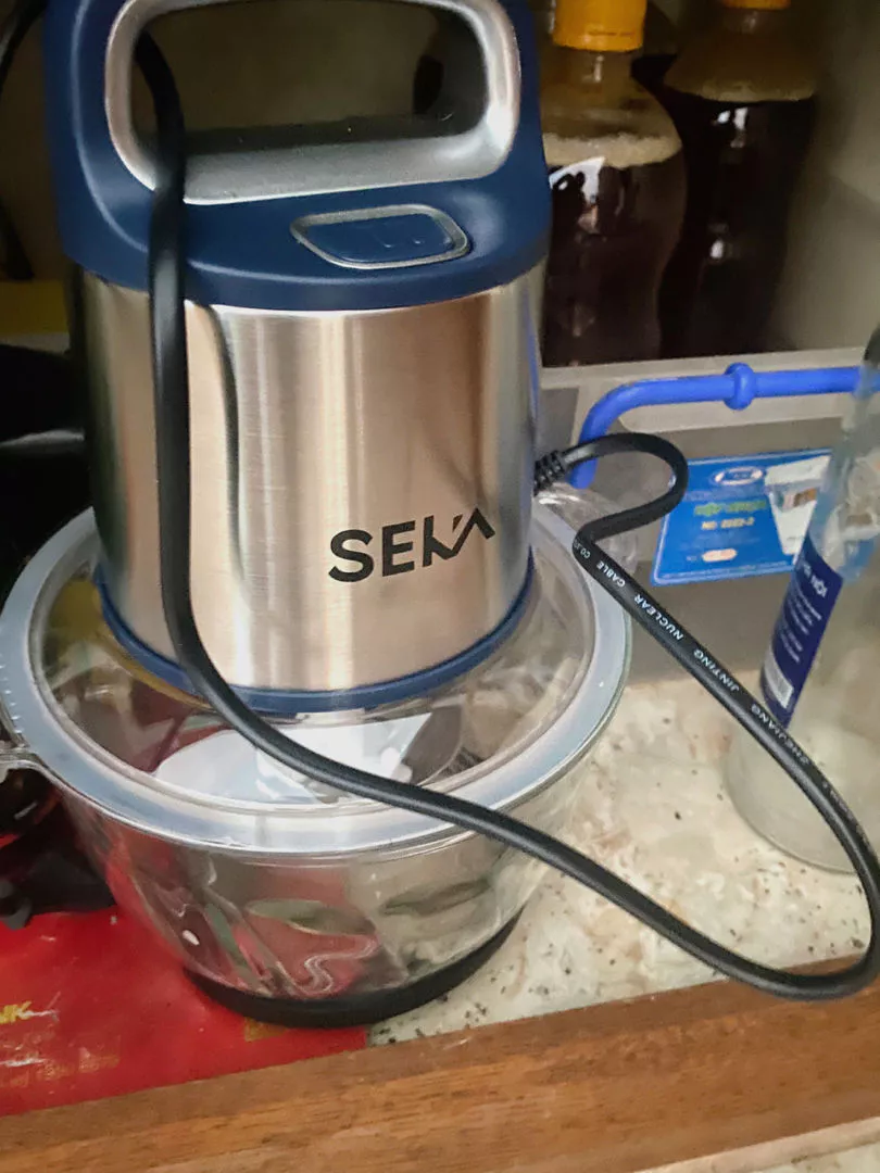 Máy xay thịt đa năng Seka SK2288 500W - Cối thủy tinh 2L, lưỡi thép chống gỉ, tiện ích cho bếp nhà bạn