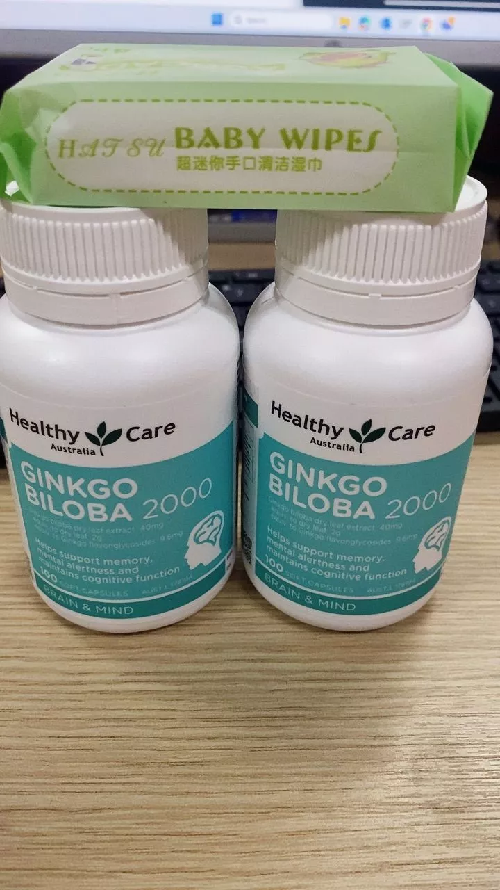 Viên uống Ginkgo Biloba Healthy Care 2000mg Úc - Hỗ trợ tuần hoàn não, cải thiện trí nhớ và khả năng tập trung, bảo vệ sức khỏe toàn diện