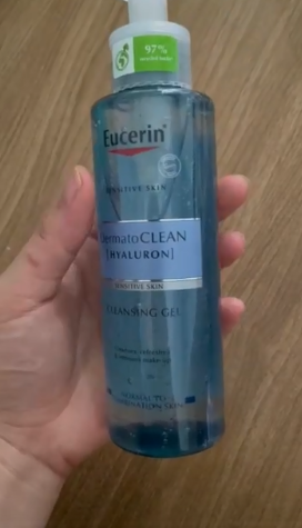 Sữa Rửa Mặt Eucerin DermatoClean Hyaluron Cleansing Gel 200ml - Gel Làm Sạch Da Không Cồn, Không Hương Liệu, Phù Hợp Mọi Loại Da