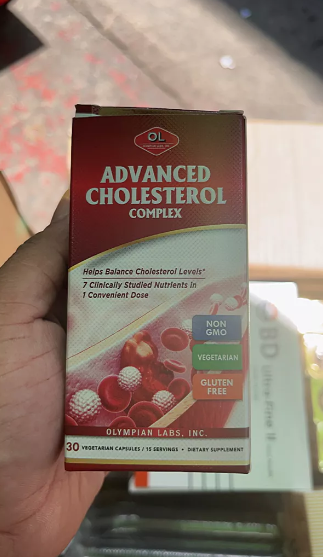 Viên uống Advanced Complex hỗ trợ giảm cholesterol xấu và cải thiện sức khỏe tim mạch - Hộp 30 viên của Olympian Labs Mỹ