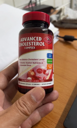 Viên uống Advanced Complex hỗ trợ giảm cholesterol xấu và cải thiện sức khỏe tim mạch - Hộp 30 viên của Olympian Labs Mỹ