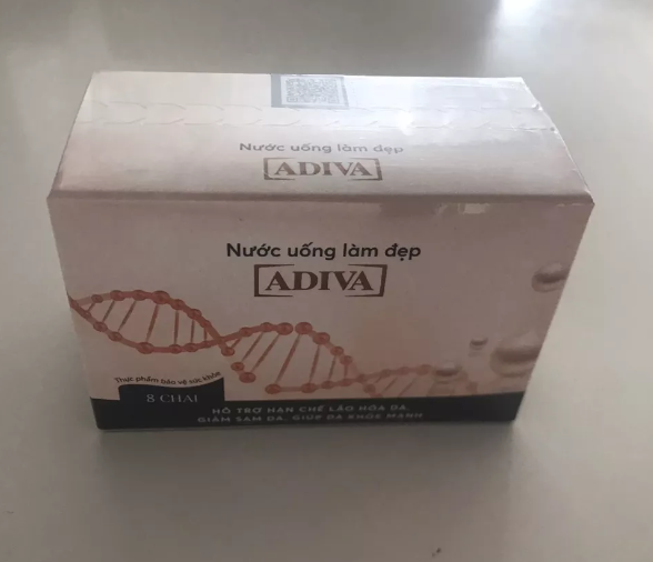 Nước Uống Làm Đẹp Adiva Collagen - Collagen Bioactive Peptide Giúp Da Sáng Mịn, Căng Mượt, Chống Lão Hóa Từ Bên Trong, Hộp 8 Chai/14 Chai