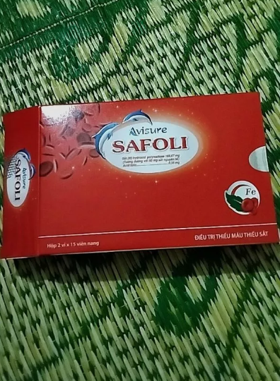 Viên uống sắt hữu cơ Avisure Safoli cho bà bầu - Bổ sung sắt an toàn, hỗ trợ tạo máu, dễ uống, không gây nóng, hộp 60 viên